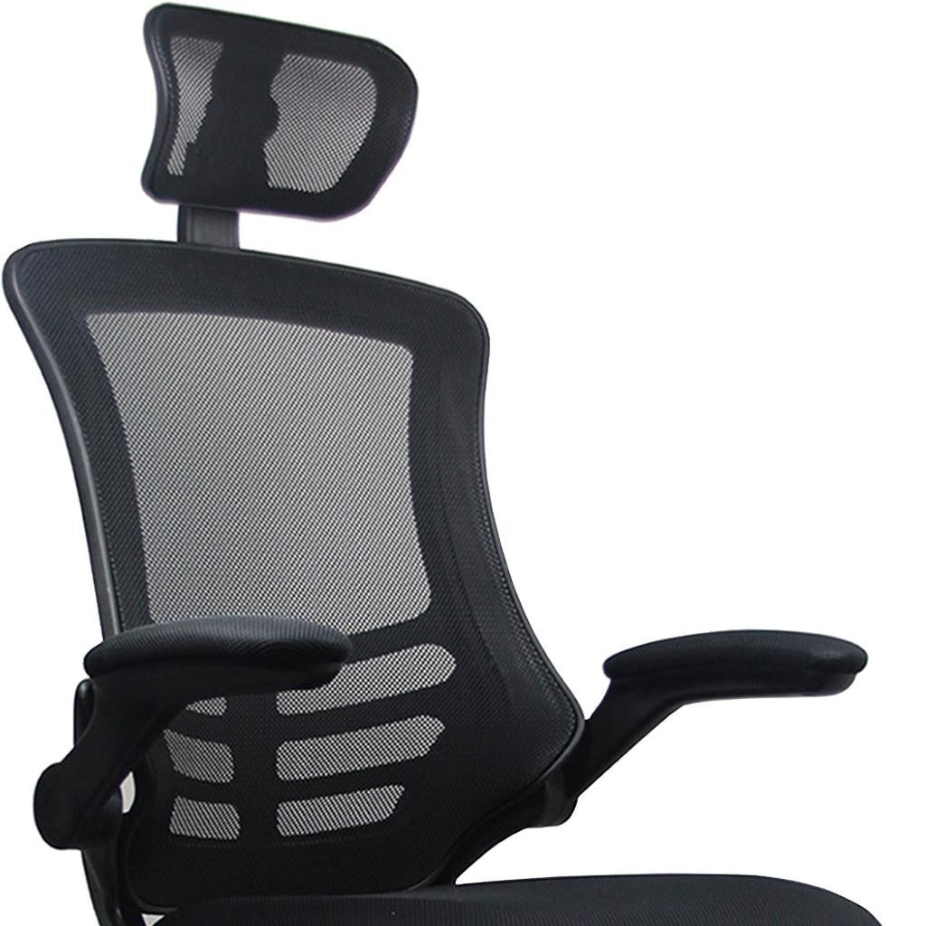Black Adjustable Height Executive Office Chair | Swivel, Rolling, Sleek Professional Look