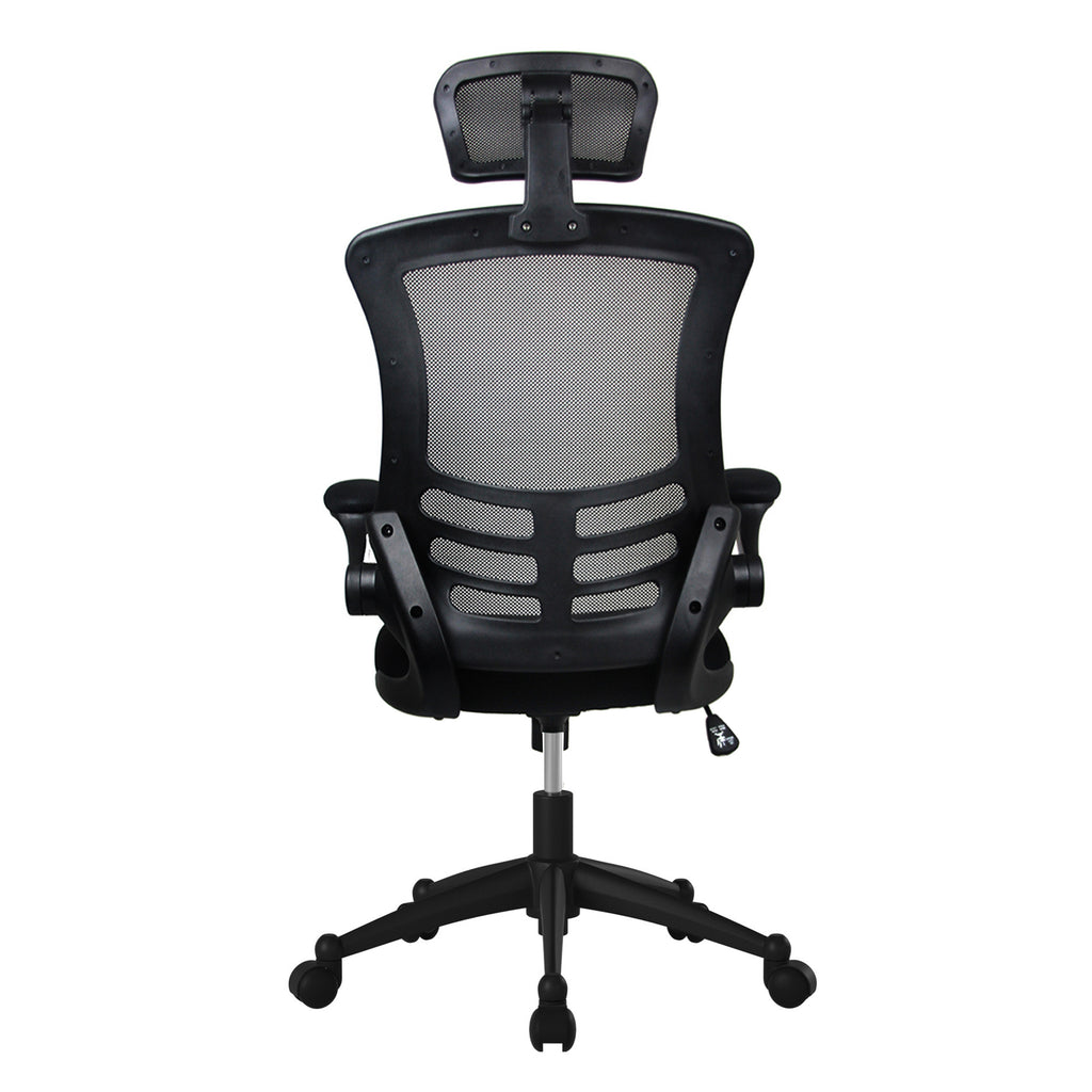 Black Adjustable Height Executive Office Chair | Swivel, Rolling, Sleek Professional Look