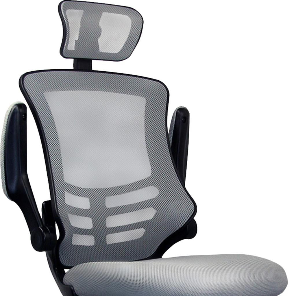 Gray Adjustable Height Executive Office Chair | Swivel, Rolling, Modern Professional Style