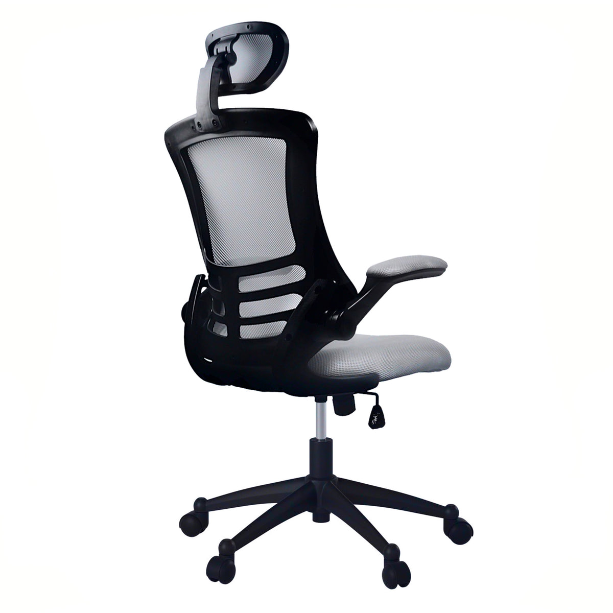 Gray Adjustable Height Executive Office Chair | Swivel, Rolling, Modern Professional Style