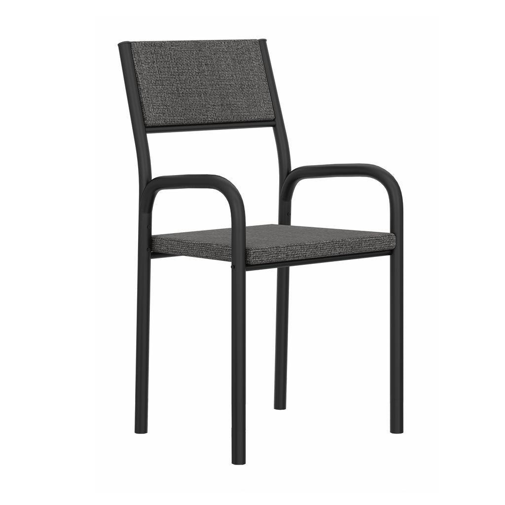 Charcoal & Black Office Chair | Compact Ergonomic Design, Modern Style