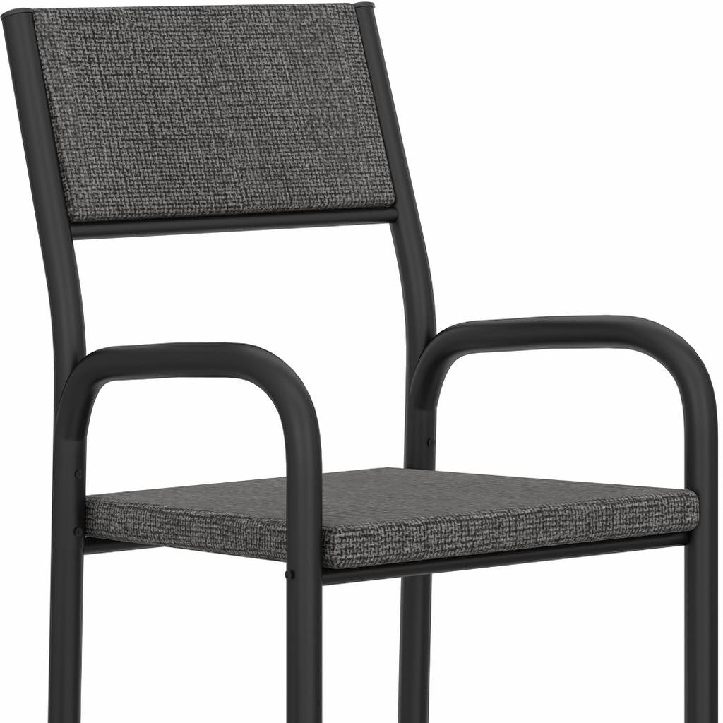 Charcoal & Black Office Chair | Compact Ergonomic Design, Modern Style