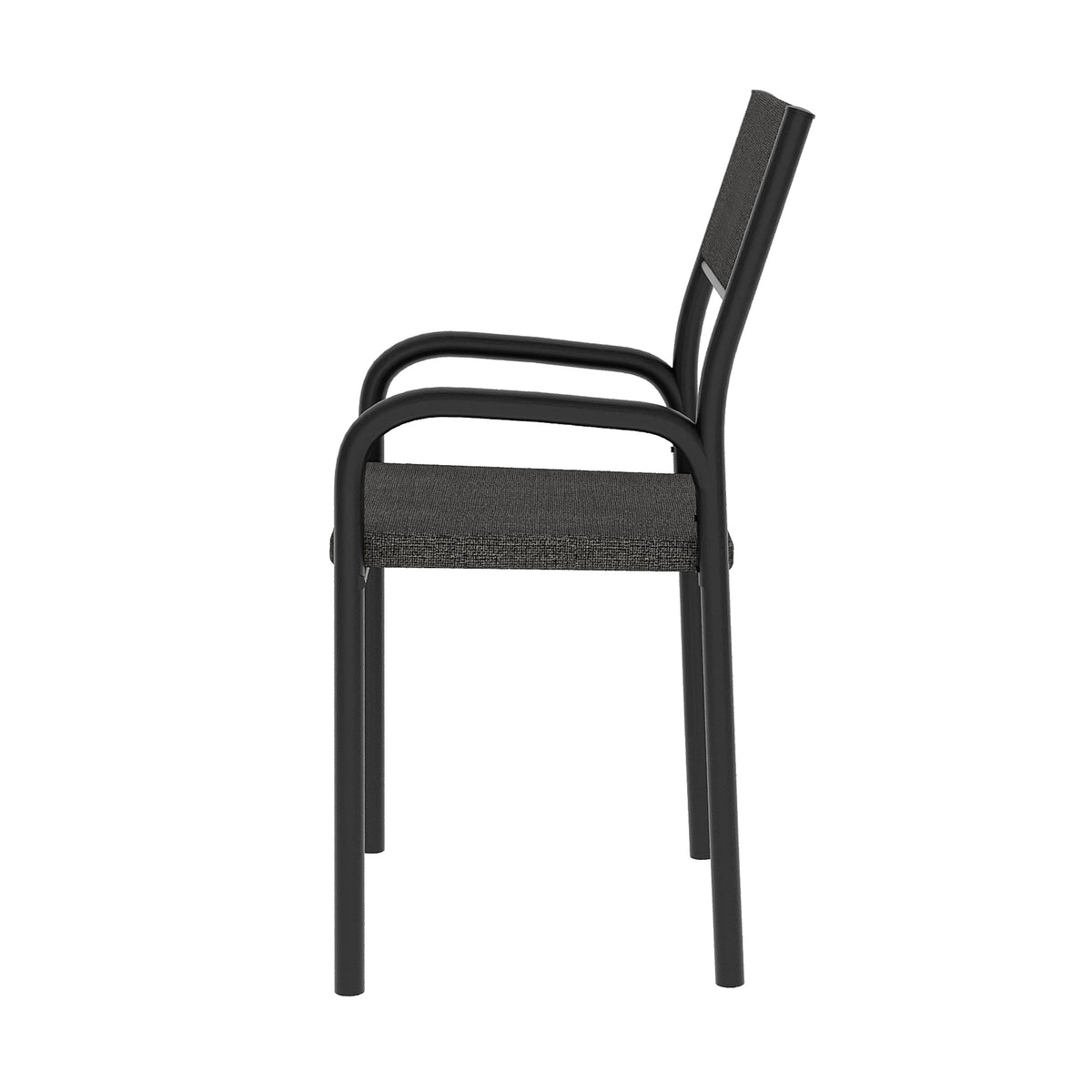Charcoal & Black Office Chair | Compact Ergonomic Design, Modern Style