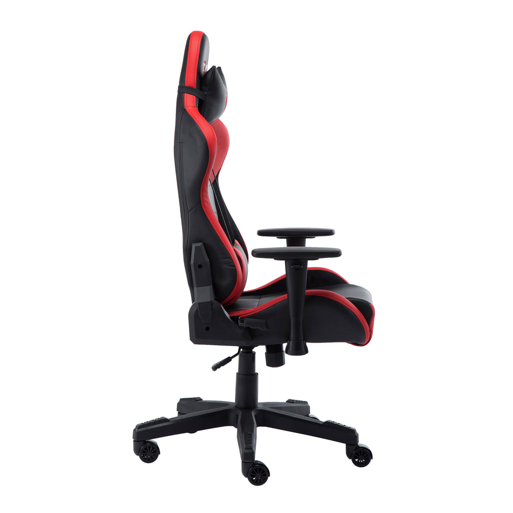 Black & Red Gaming Chair | Swivel Rolling, Bold Racing Style