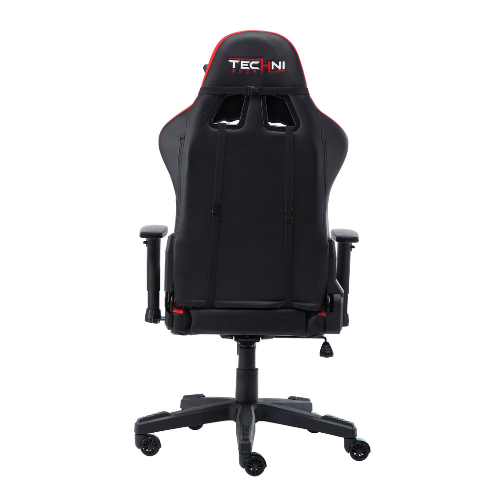 Black & Red Gaming Chair | Swivel Rolling, Bold Racing Style