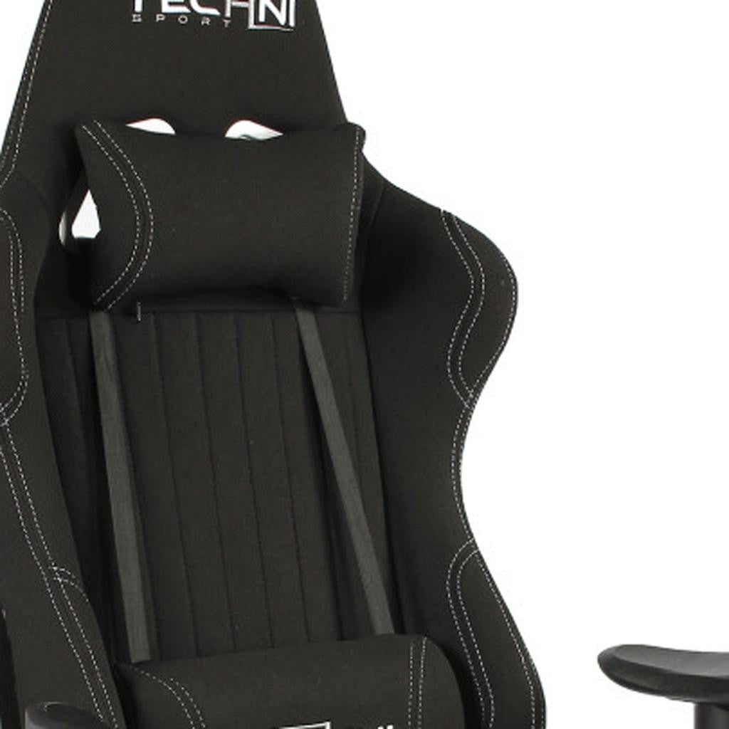 Black Gaming Chair | Swivel Rolling, Sleek Ergonomic Design