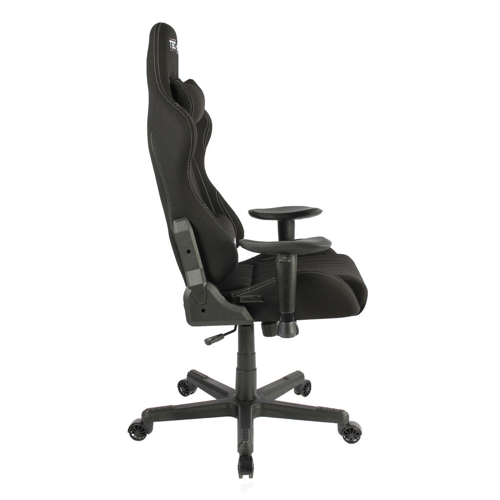 Black Gaming Chair | Swivel Rolling, Sleek Ergonomic Design