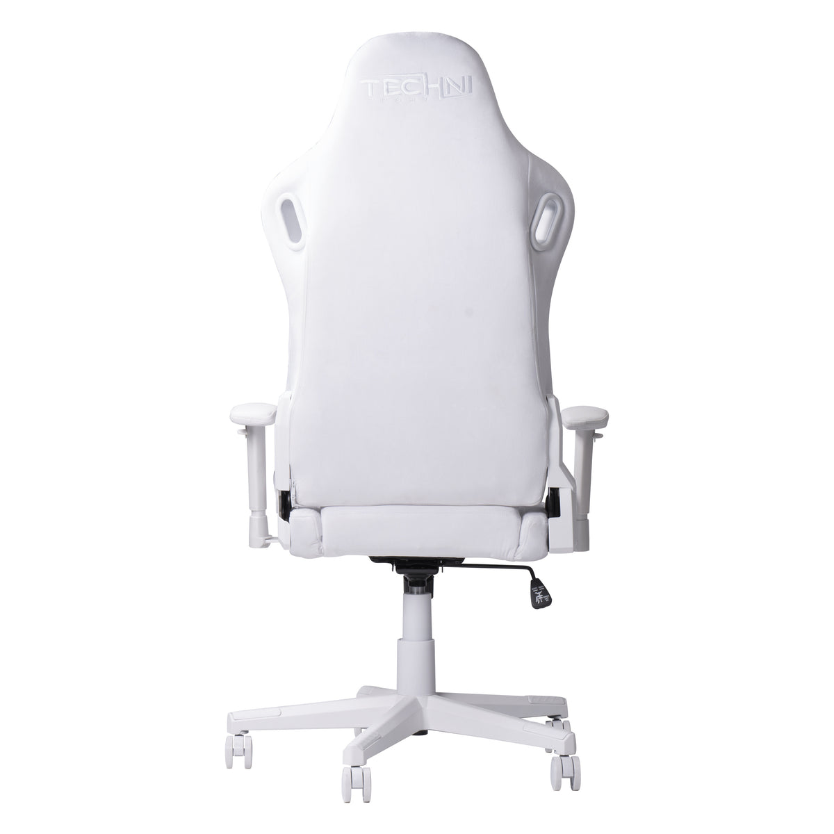 White Velvet Gaming Chair | Swivel Rolling, Plush Luxe Comfort