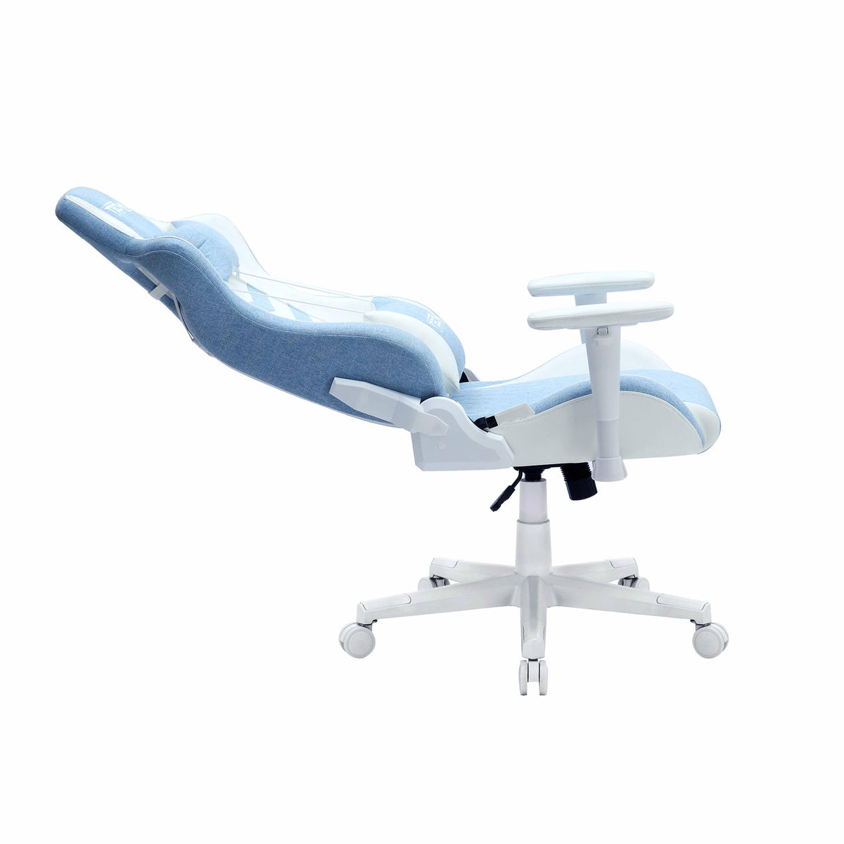 Blue & White Gaming Chair | Swivel Rolling, Cool Modern Design