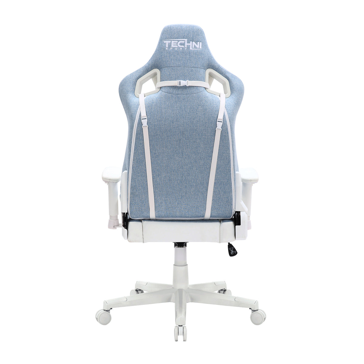 Blue & White Gaming Chair | Swivel Rolling, Cool Modern Design