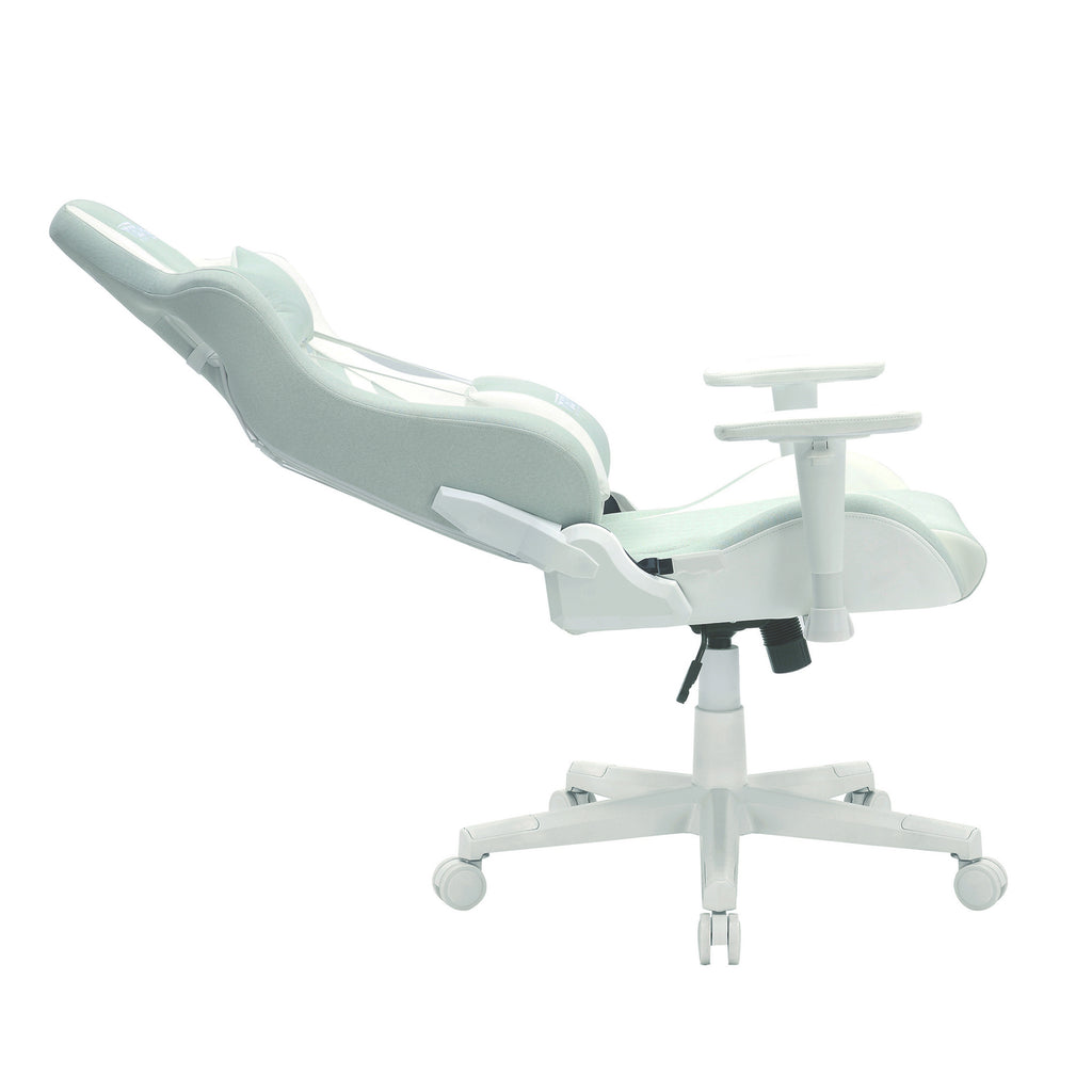 Mint Green & White Gaming Chair | Swivel Rolling, Fresh Cool Tones