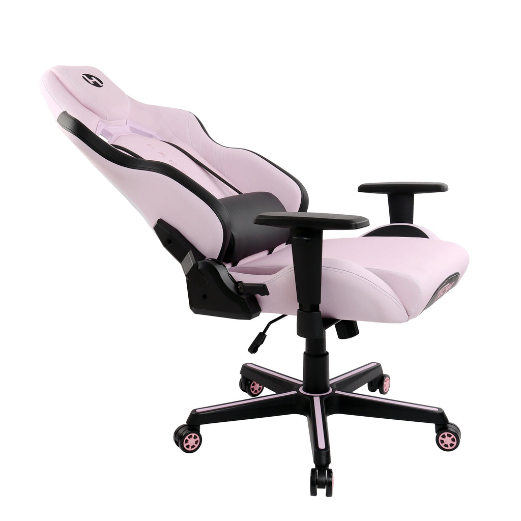 Pink & Black Gaming Chair | Swivel Rolling, Bold Feminine Style