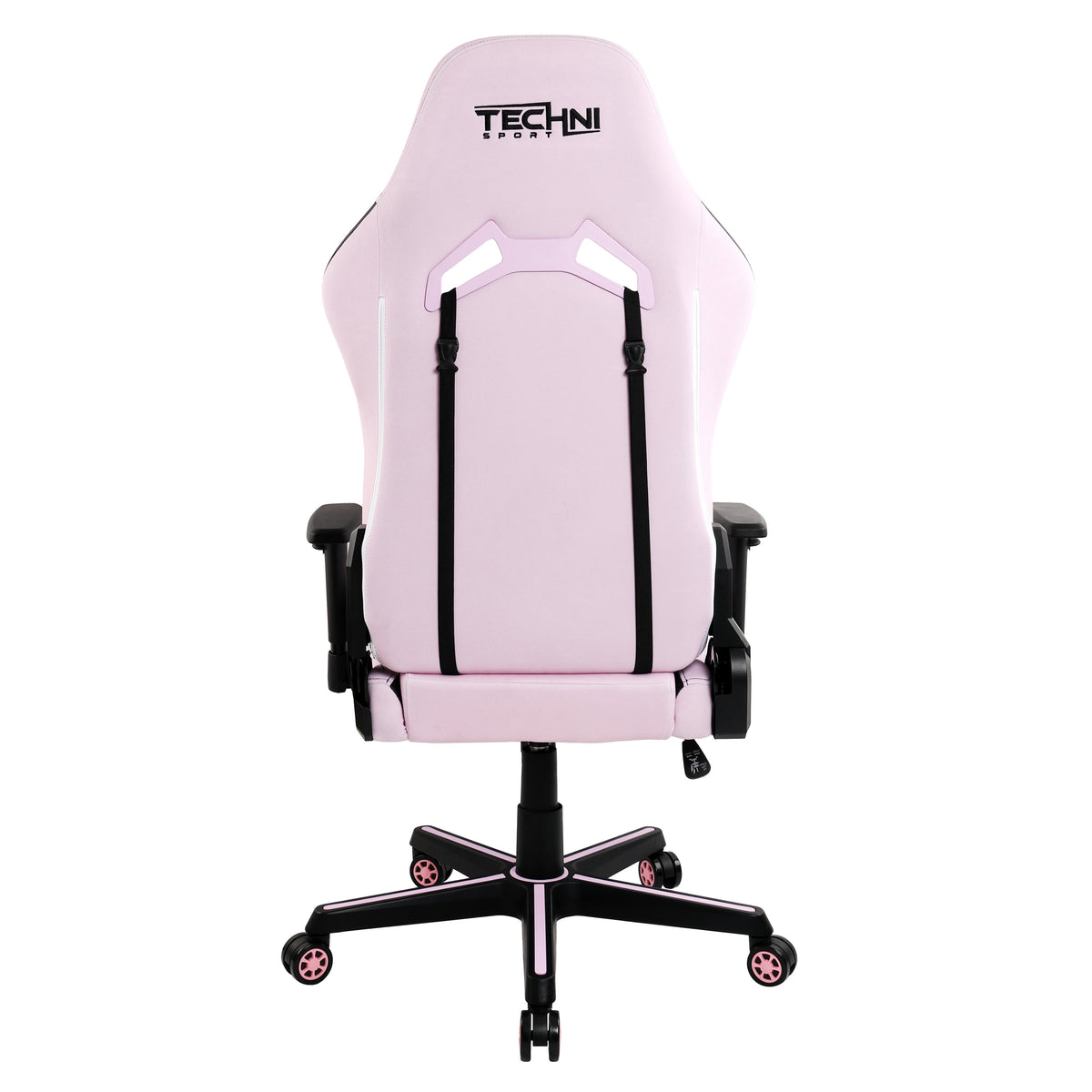 Pink & Black Gaming Chair | Swivel Rolling, Bold Feminine Style