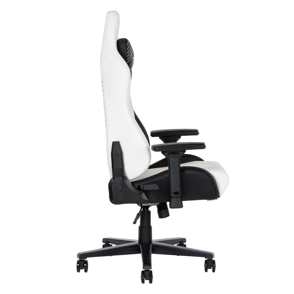 Black & White Gaming Chair | Swivel Rolling, Contrast Statement Design