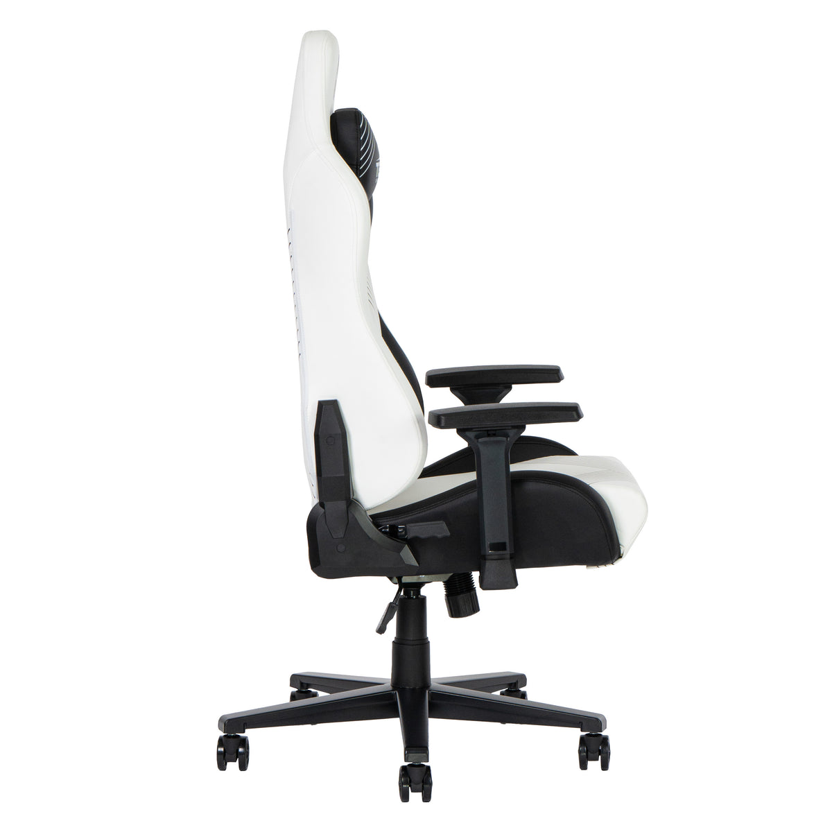 Black & White Gaming Chair | Swivel Rolling, Contrast Statement Design