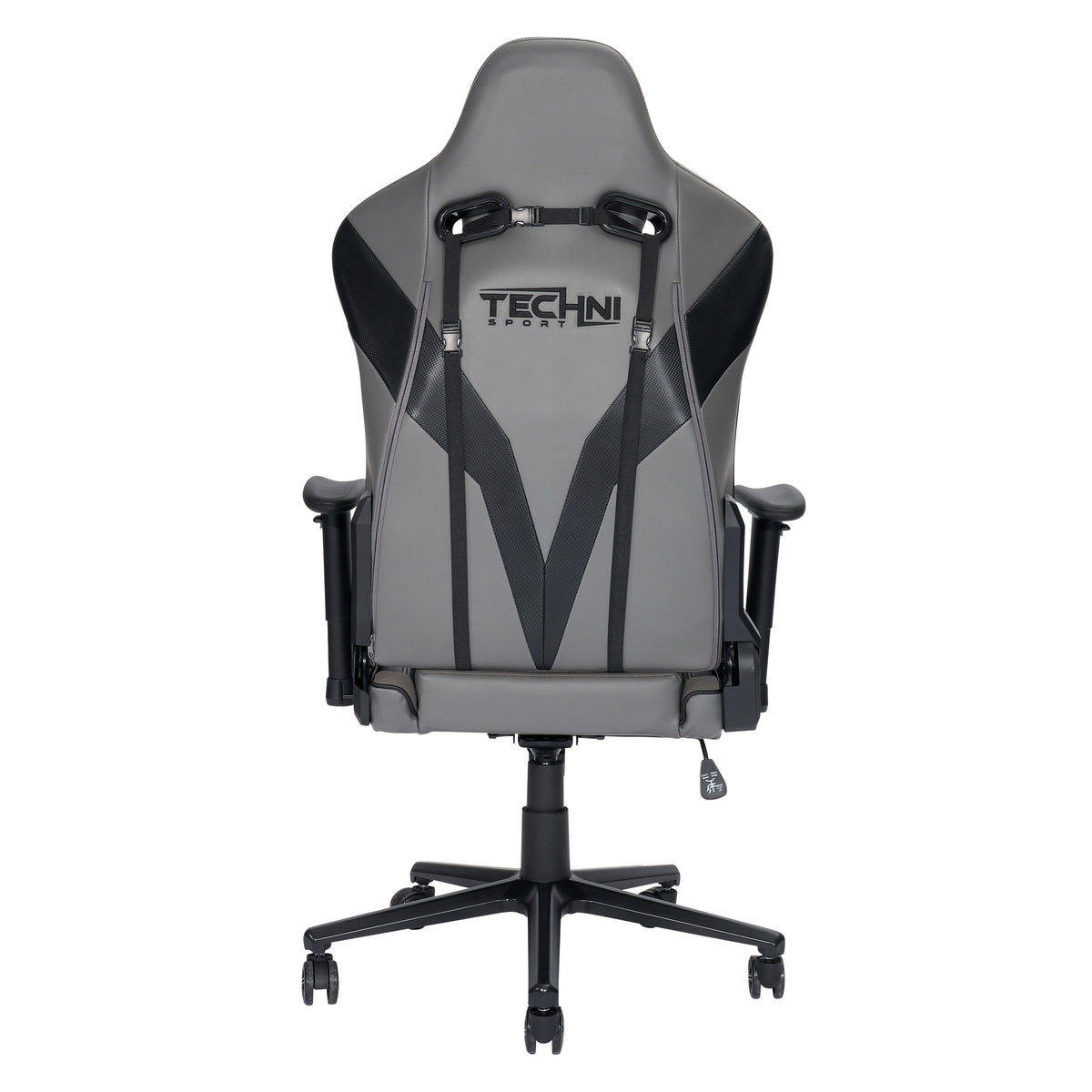 Gray & Black Adjustable Height Gaming Chair | Swivel Rolling, Sleek Ergonomic Design