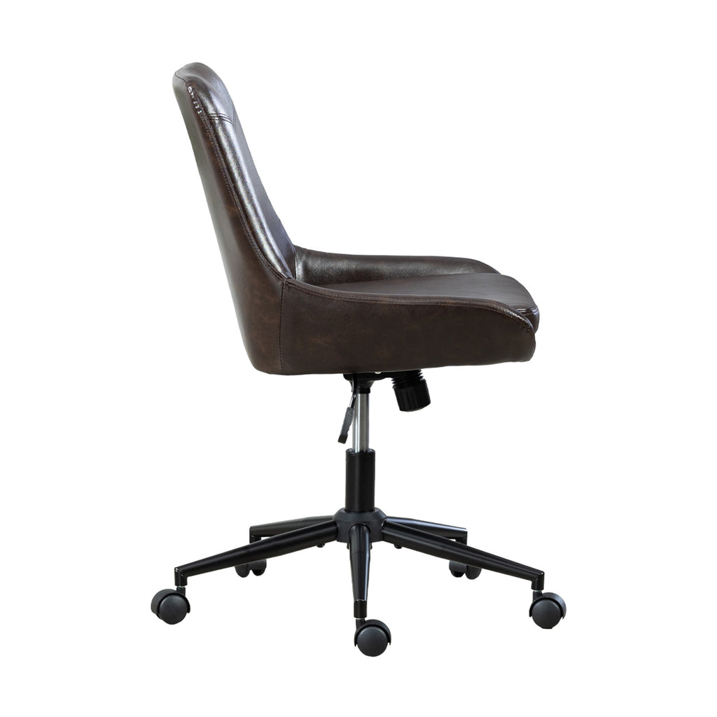 Black Adjustable Height Office Chair | Swivel Rolling, Everyday Ergonomic Comfort