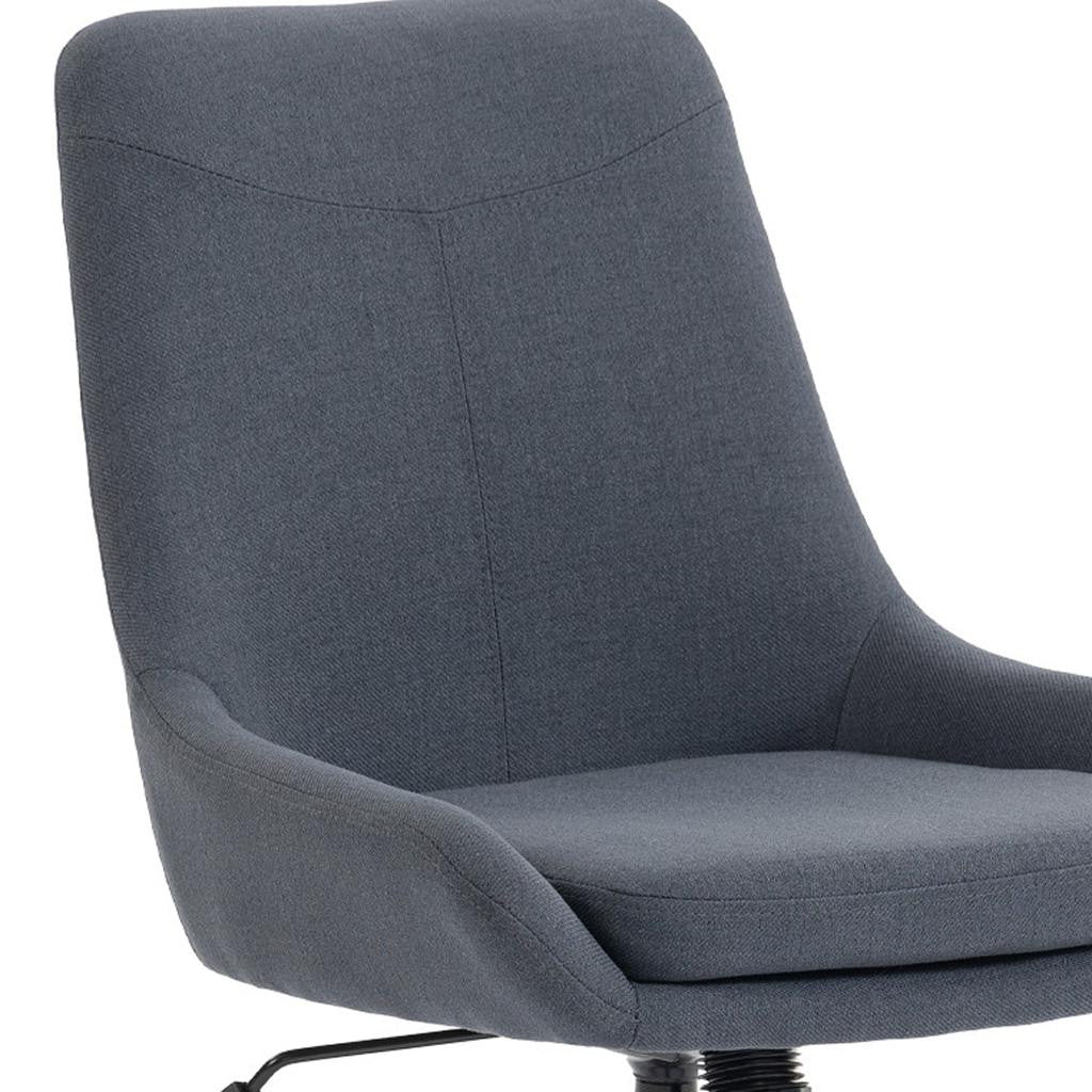 Dark Gray & Black Adjustable Height Office Chair | Swivel Rolling, Sleek Modern Design