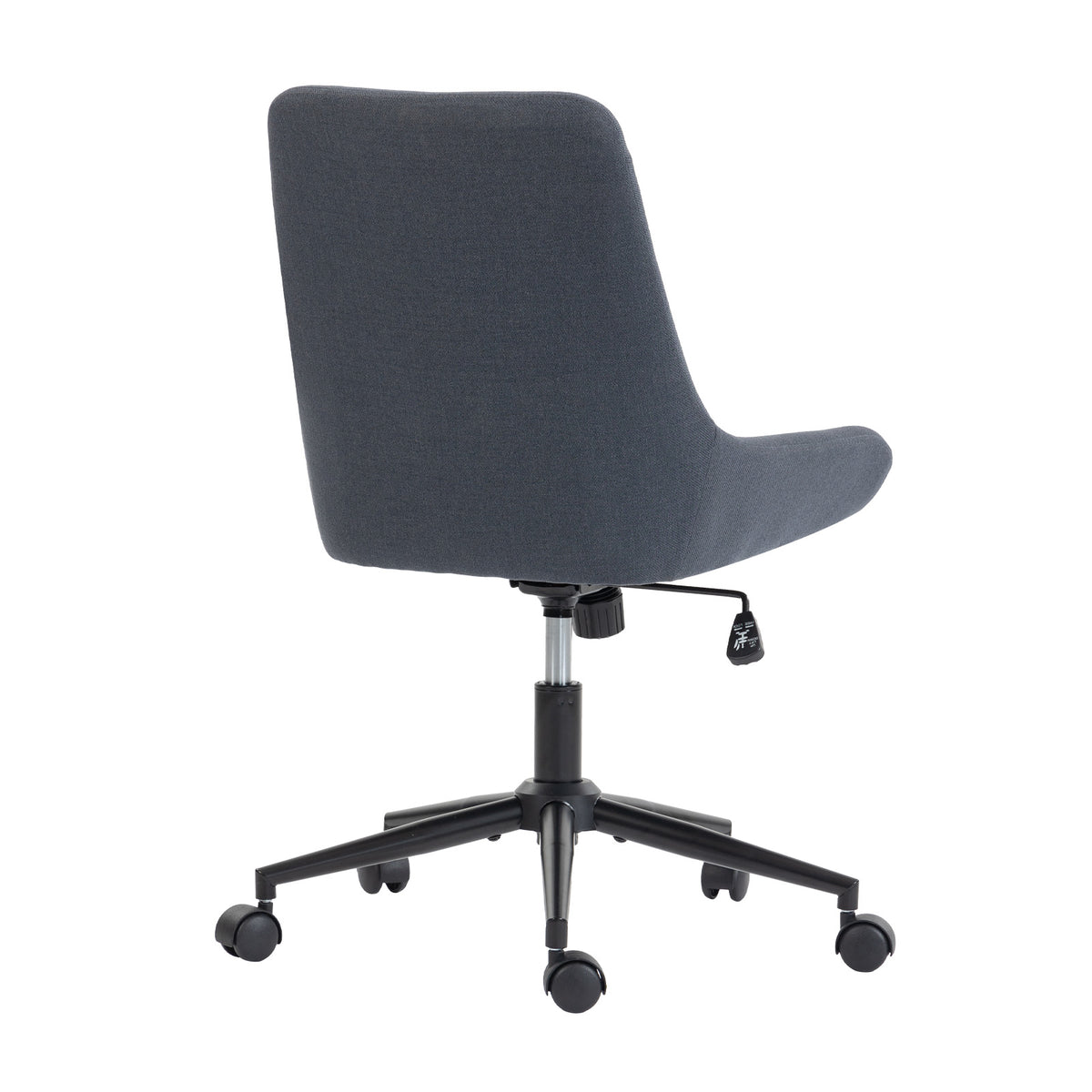 Dark Gray & Black Adjustable Height Office Chair | Swivel Rolling, Sleek Modern Design