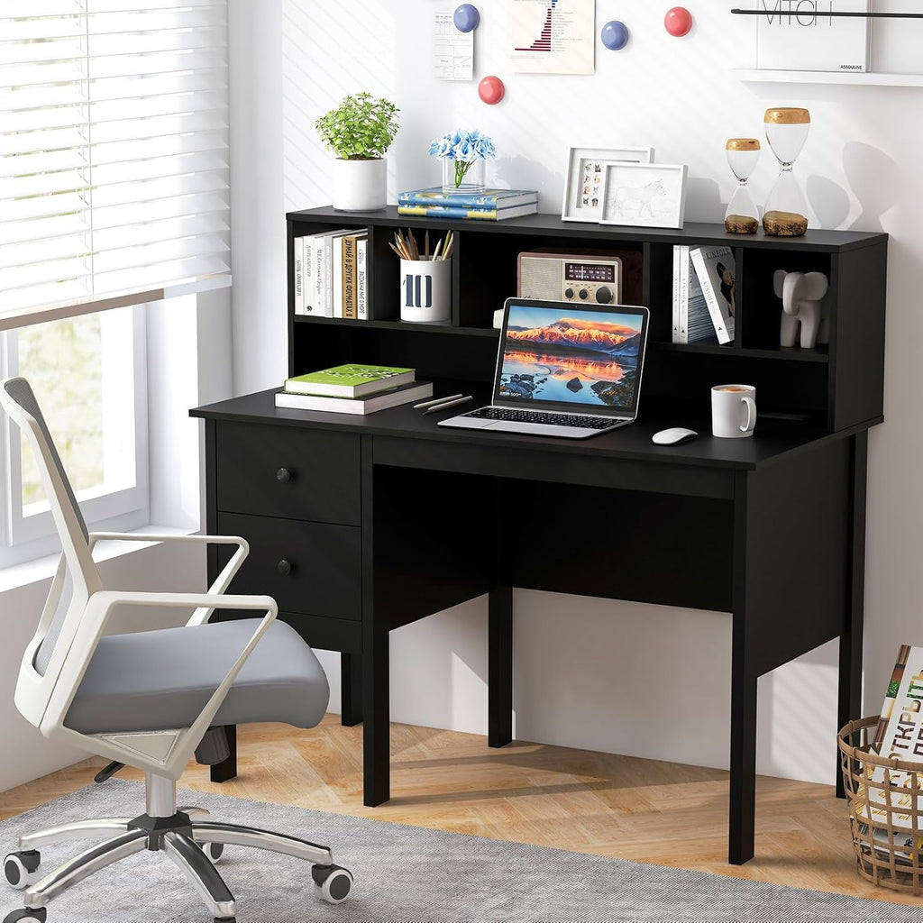 Black Forty Eight Inch Ergonomic Commercial Grade Desk Work station-1