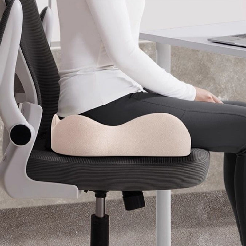 Memory Foam Car Seat Cushion with Coccyx & Lumbar Support — Universal Fit