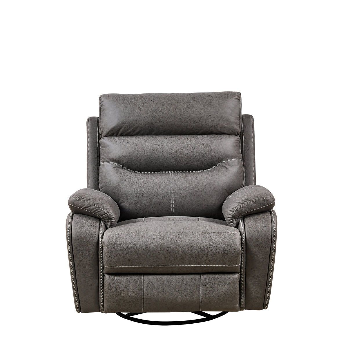 Power Rocker Recliner with 240° Swivel — Gray Infinite Position for Living Room