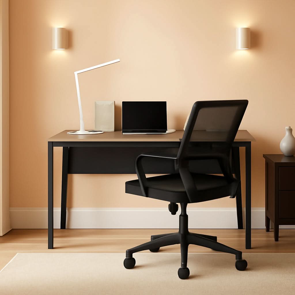 Ergonomic Mesh Office Chair With Lumbar Support And Breathable Back-0