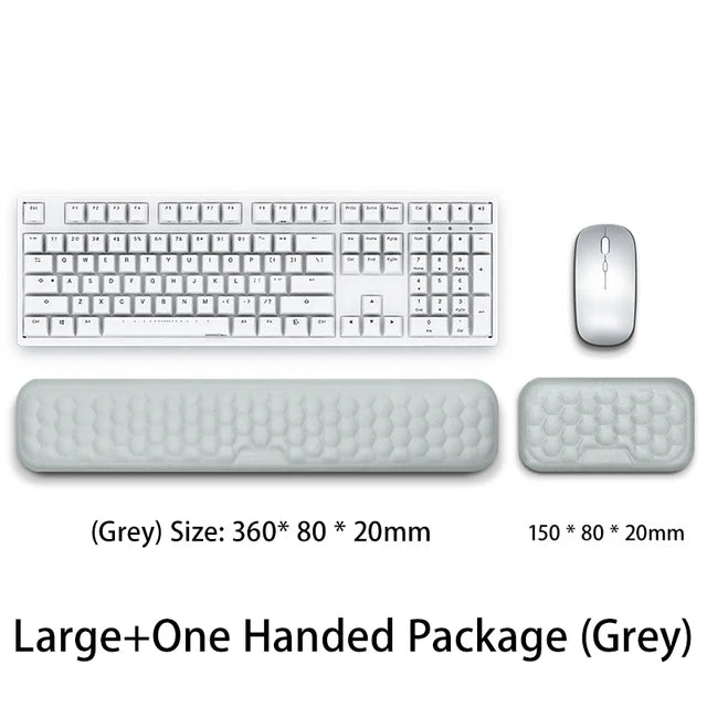 Memory Foam Keyboard Wrist Rest and Mouse Pad Set