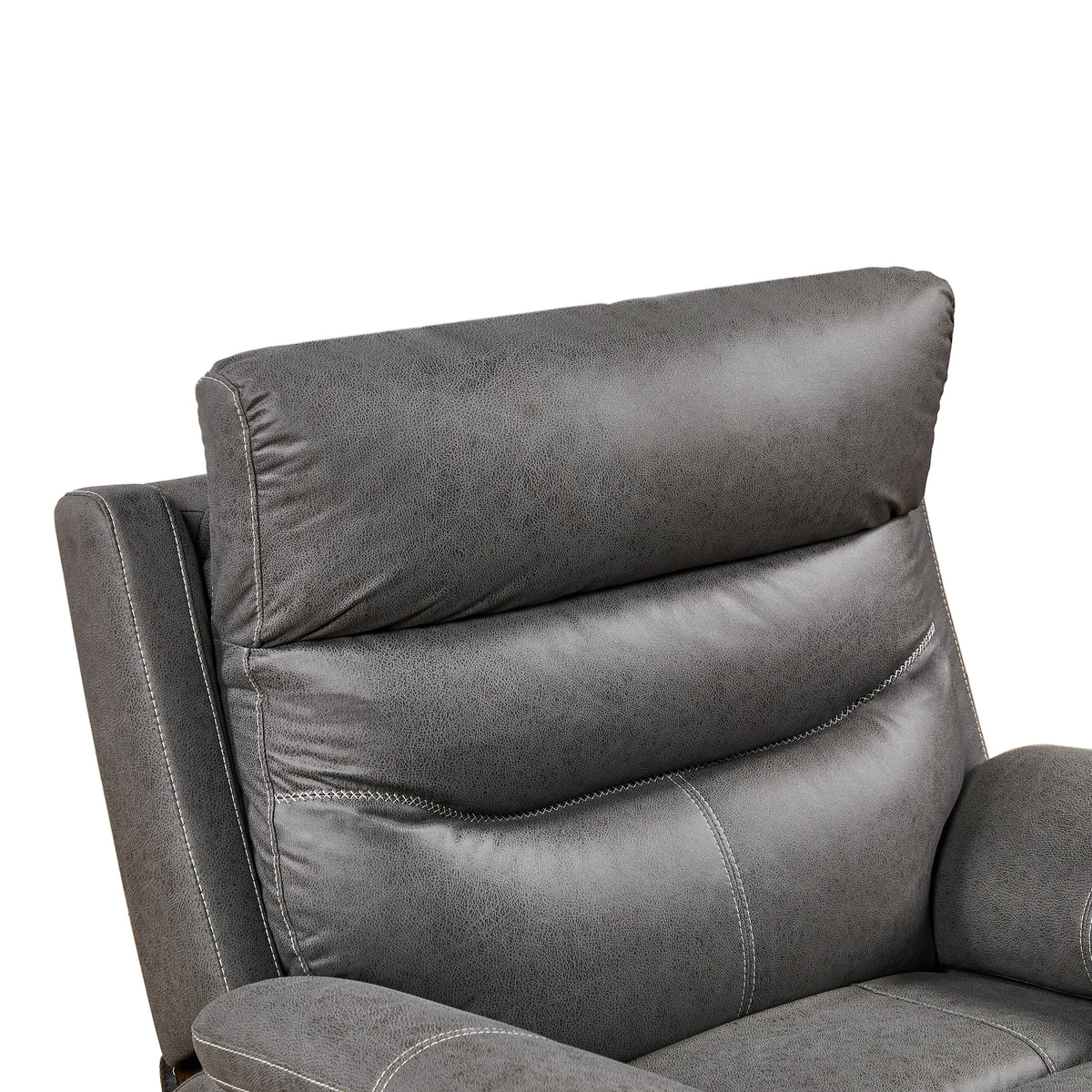 Power Rocker Recliner with 240° Swivel — Gray Infinite Position for Living Room