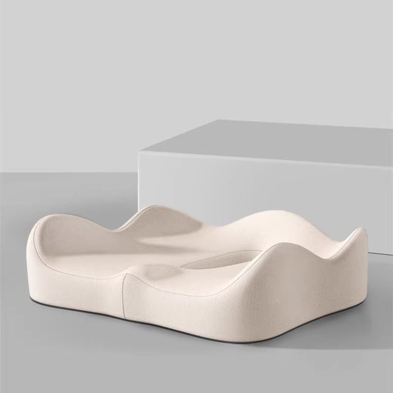Memory Foam Car Seat Cushion with Coccyx & Lumbar Support — Universal Fit