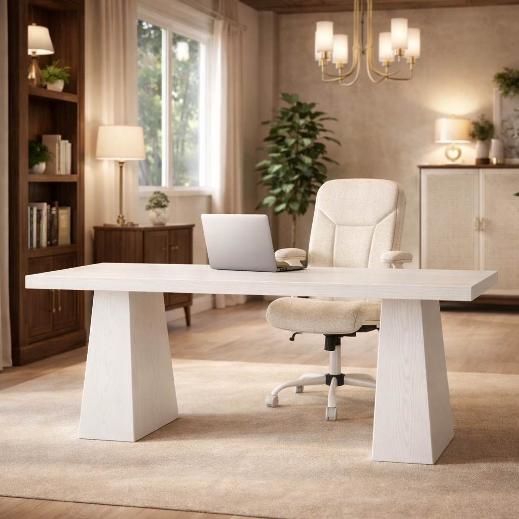 White 63Inch UltraExecutivePremium Desk Chair Ergonomic-0