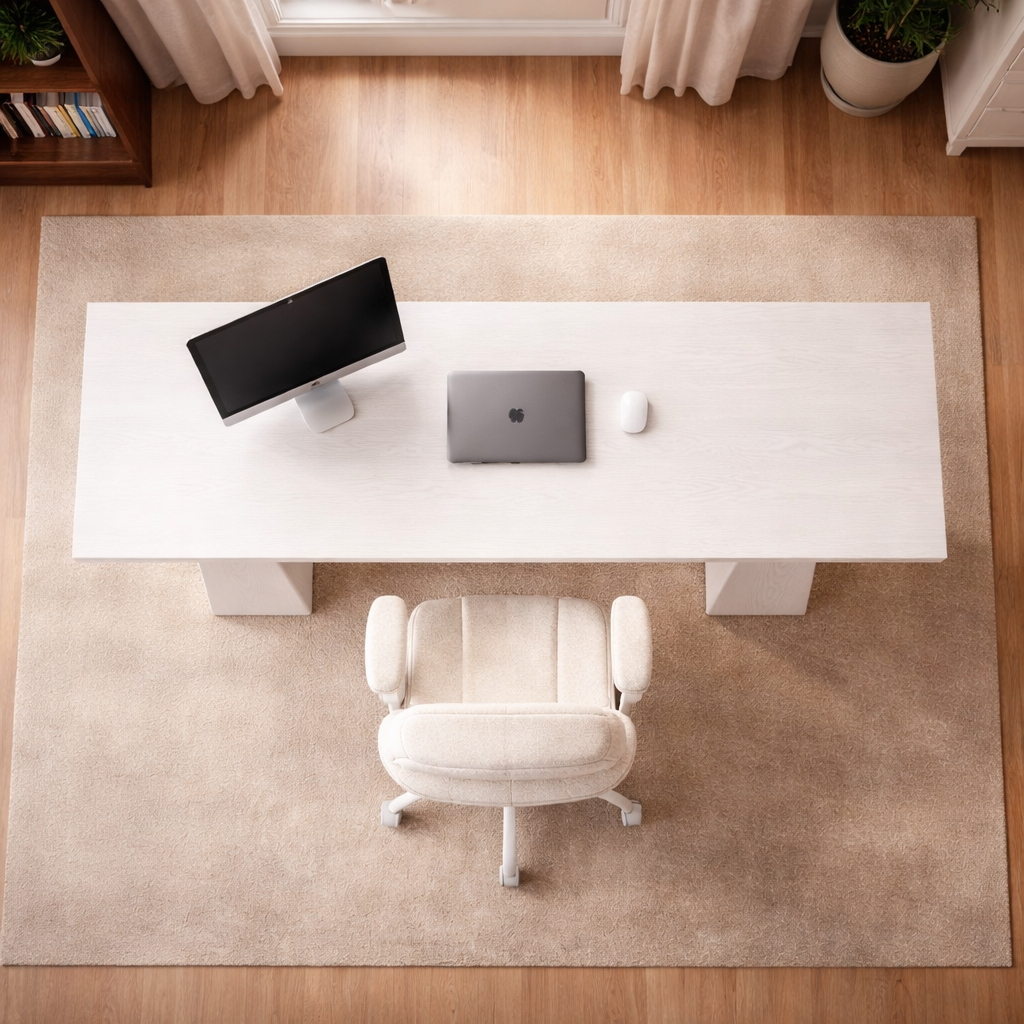 White 63Inch UltraExecutivePremium Desk Chair Ergonomic-1