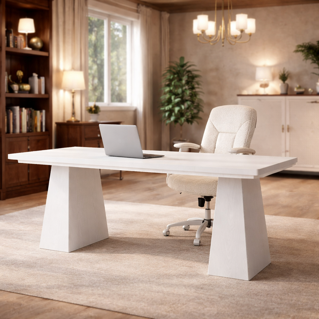 White 63Inch UltraExecutivePremium Desk Chair Ergonomic-2