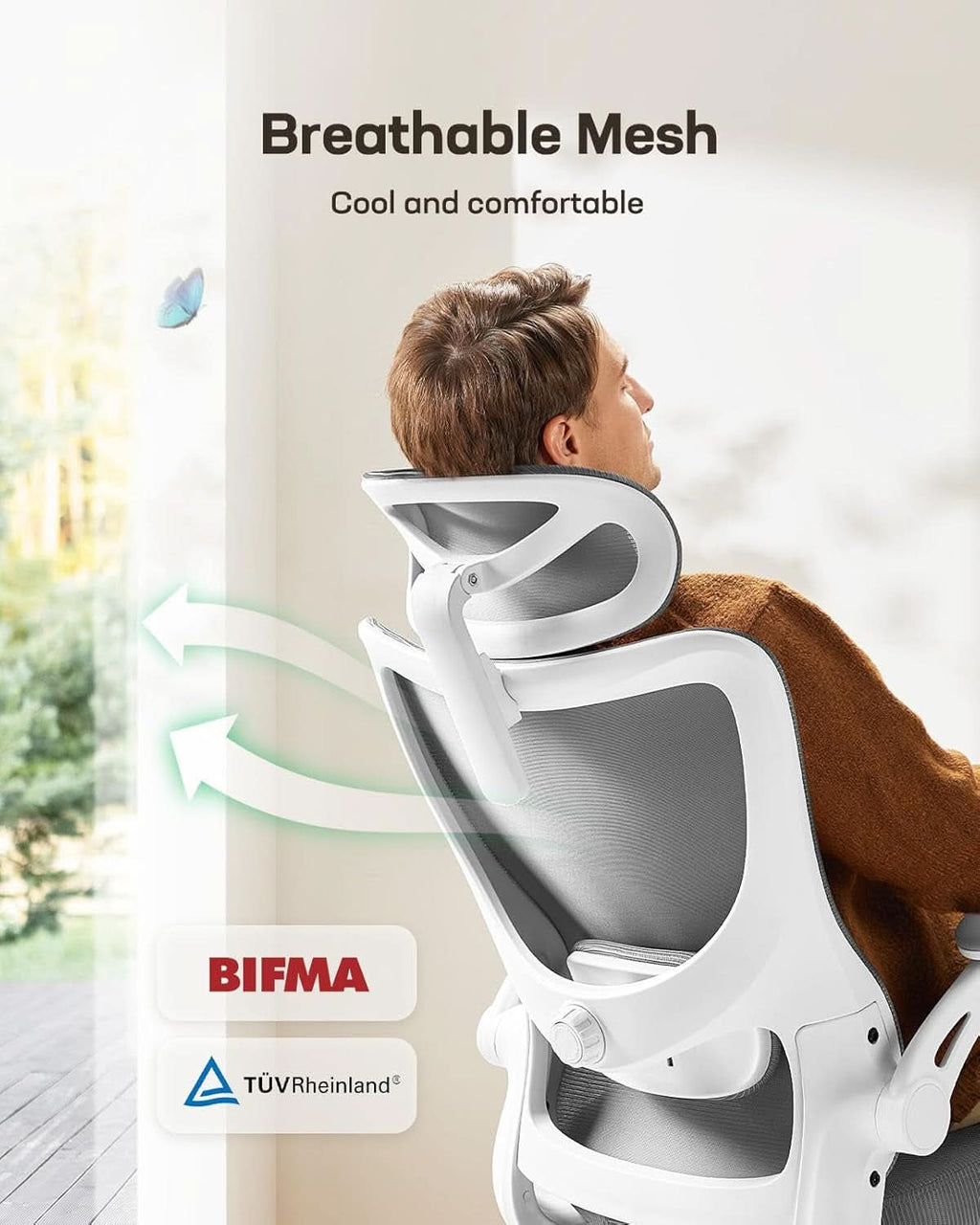Ergonomic Mesh Office Chair With Adjustable Lumbar Support-4