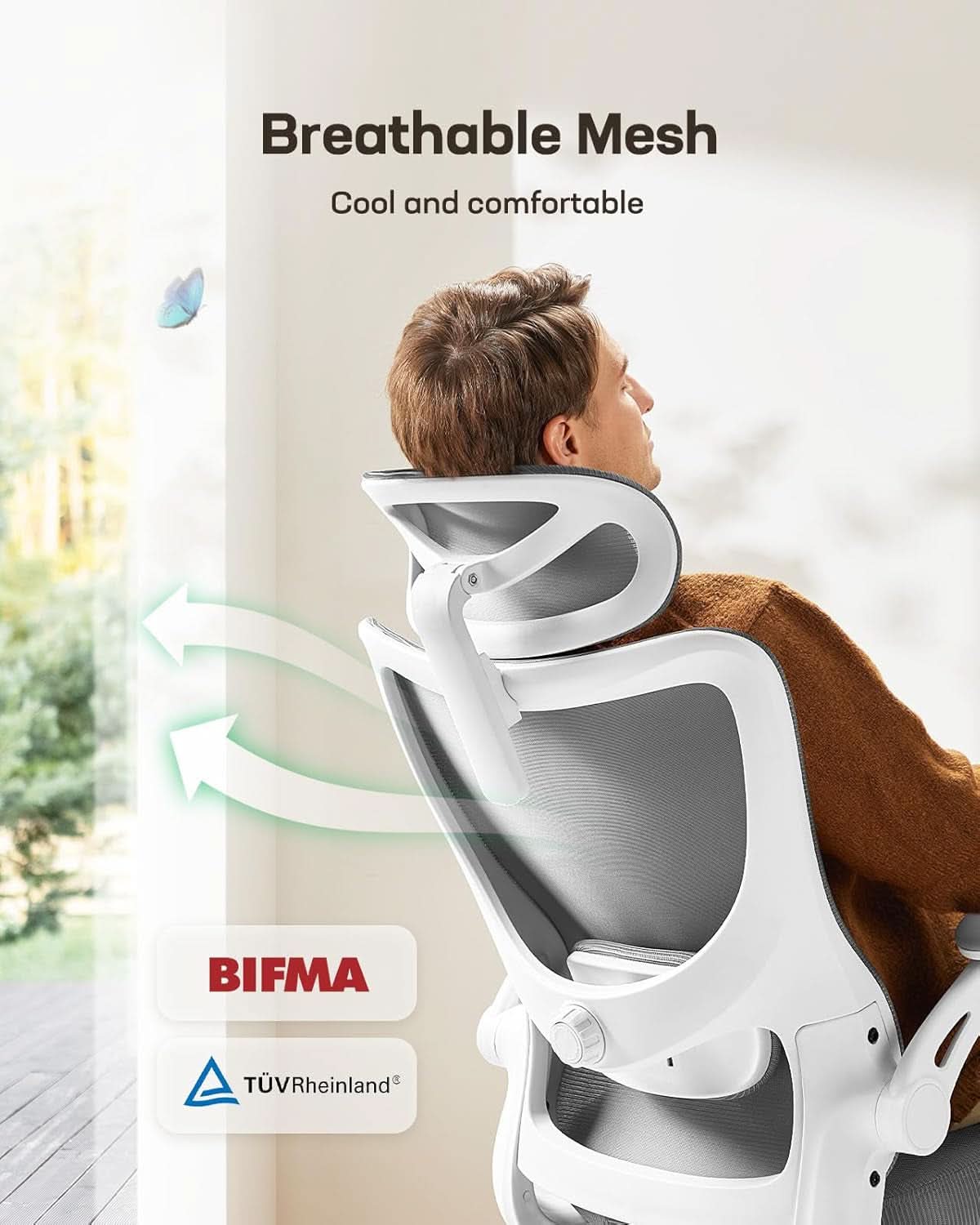 Ergonomic Mesh Office Chair With Adjustable Lumbar Support-4