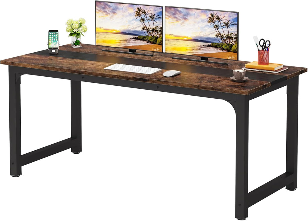 70.8 Inch Ergonomic Executive Office Desk Multimonitor-0