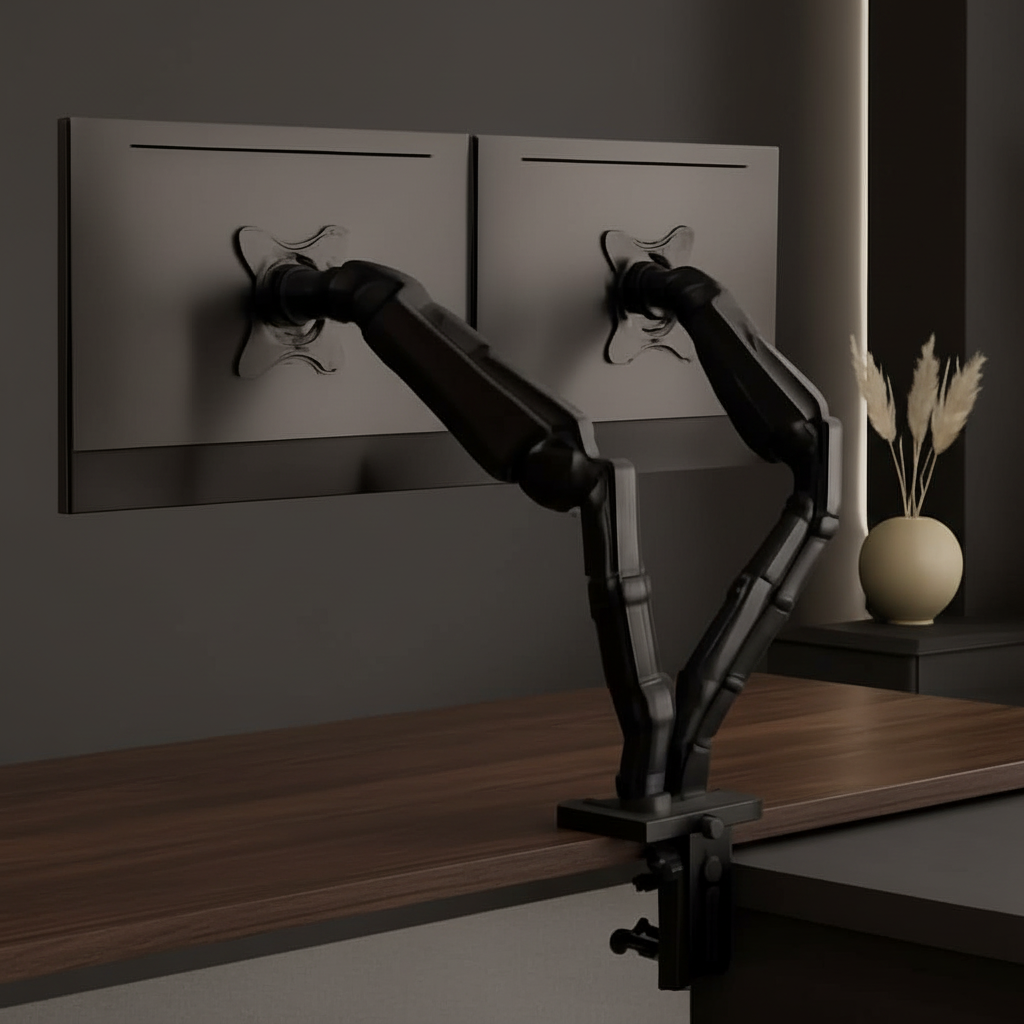 Dual Monitor Arm Dark