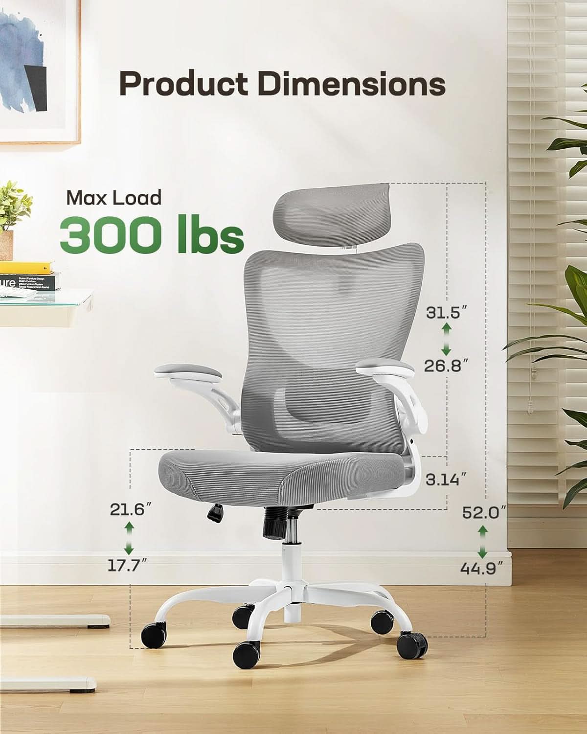 Ergonomic Mesh Office Chair With Adjustable Lumbar Support-1