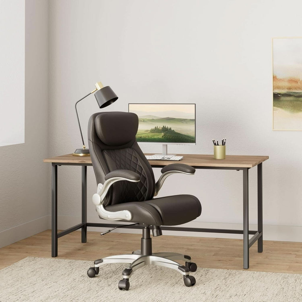 Ergonomic Office Chair With Adjustable Lumbar Support Black-1