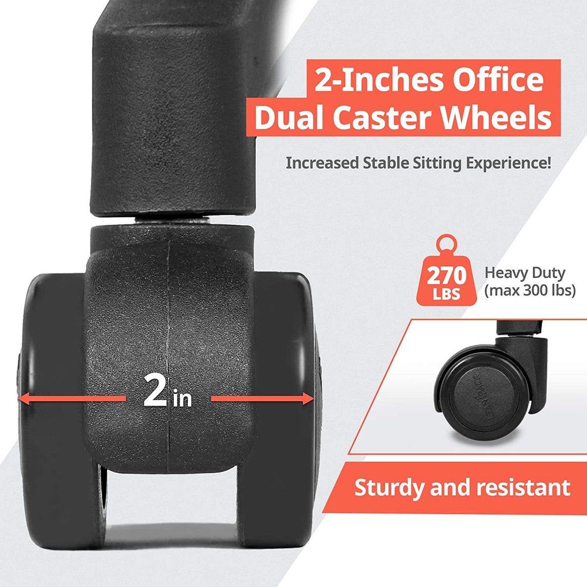 Ergonomic Mesh Office Chair With Lumbar Support And Breathable Back-3