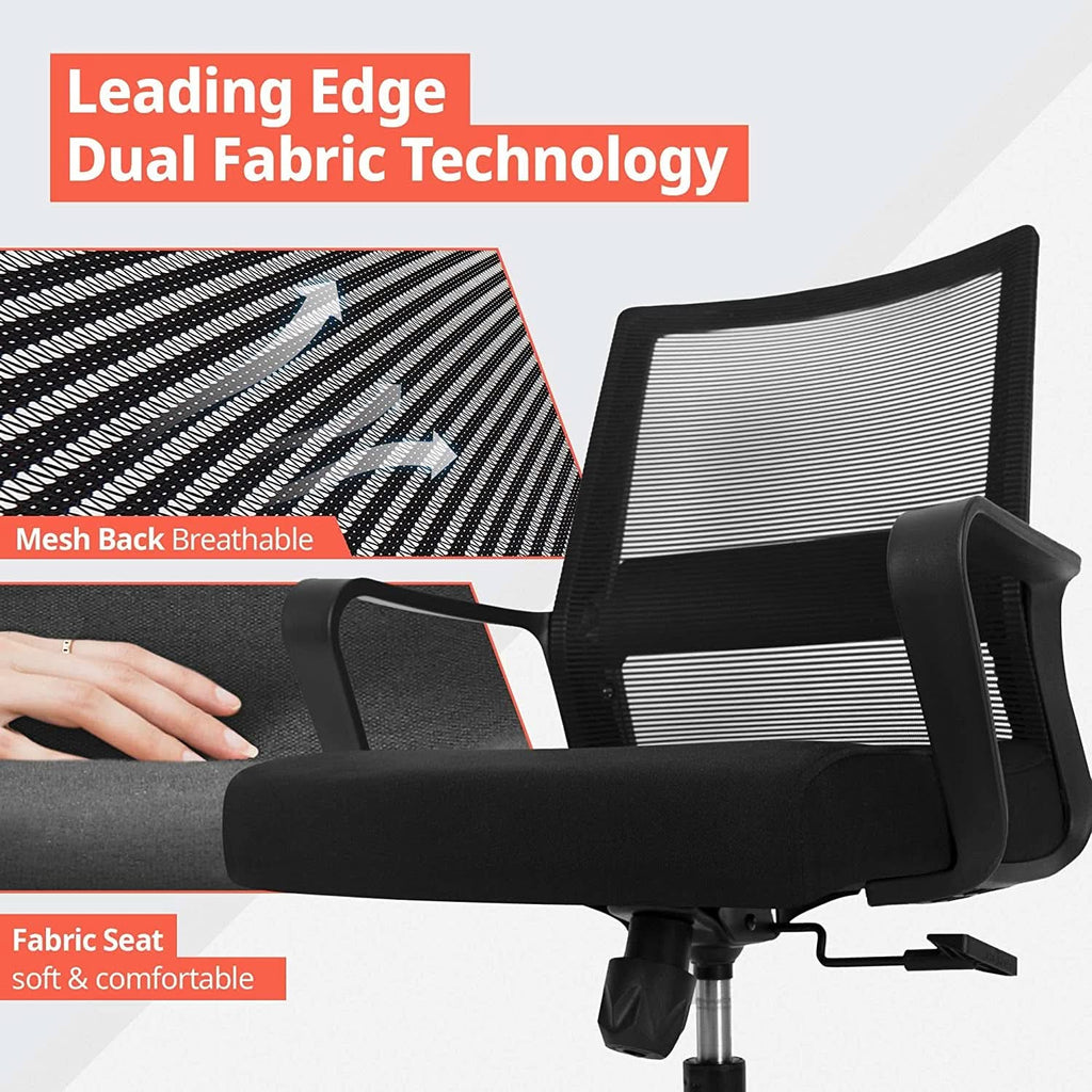 Ergonomic Mesh Office Chair With Lumbar Support And Breathable Back-4