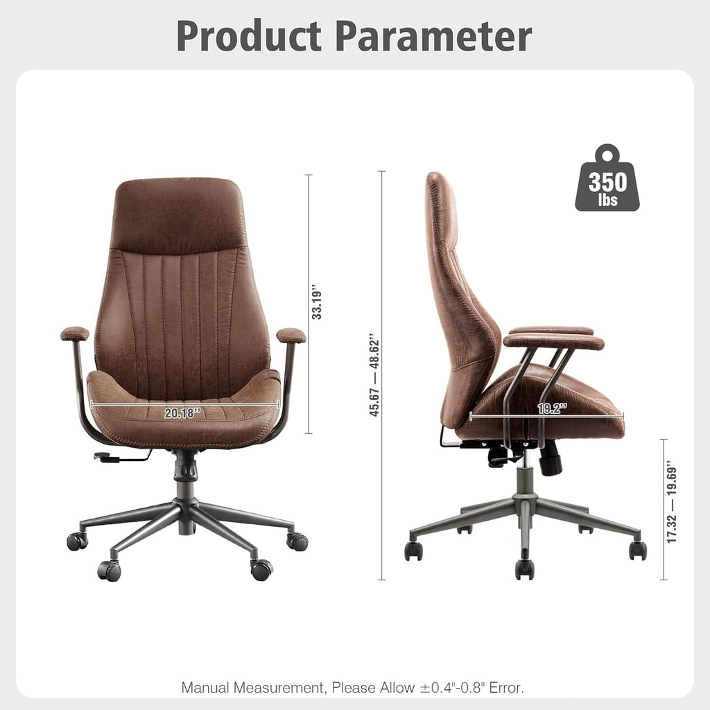 Dark Brown Ergonomic Executive Office Chair Deluxe-1
