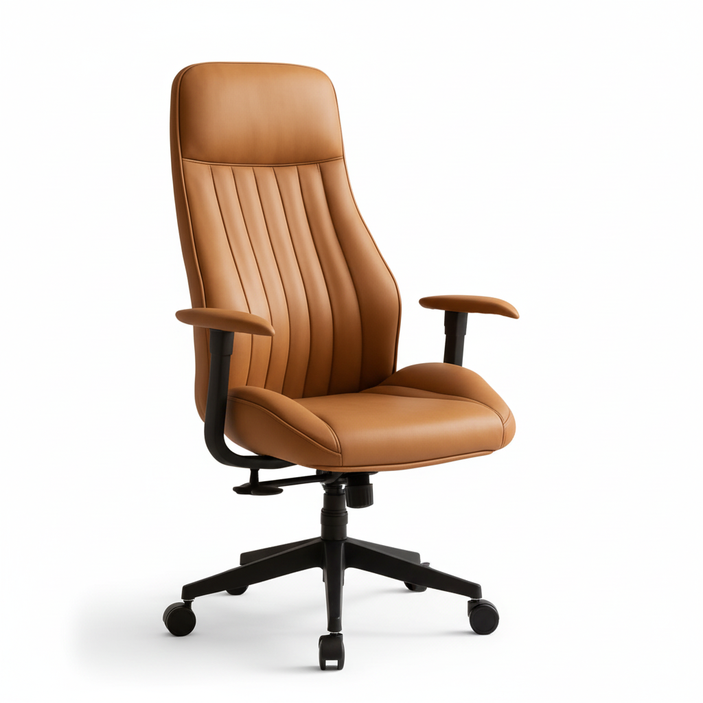 Tan Chair White A
